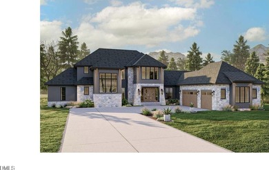Custom modern French Country estate located on the 24th fairway on Governors Club in North Carolina - for sale on GolfHomes.com, golf home, golf lot