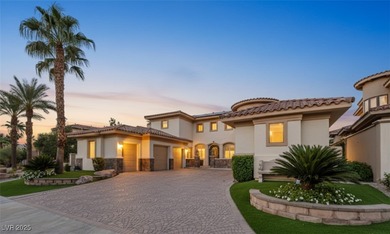 Experience resort-style living in this semi-custom 5 bedroom, 5 on South Shore At Lake Las Vegas in Nevada - for sale on GolfHomes.com, golf home, golf lot