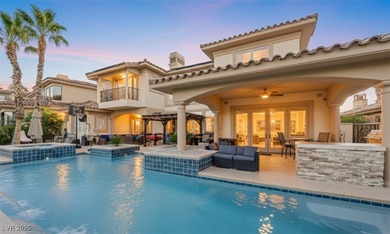 Experience resort-style living in this semi-custom 5 bedroom, 5 on South Shore At Lake Las Vegas in Nevada - for sale on GolfHomes.com, golf home, golf lot