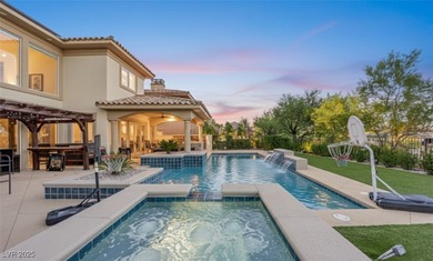 Experience resort-style living in this semi-custom 5 bedroom, 5 on South Shore At Lake Las Vegas in Nevada - for sale on GolfHomes.com, golf home, golf lot
