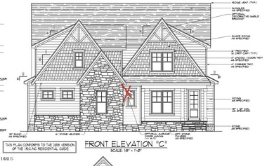 Proposed new construction on beautiful golf lot by Chamberlain on Chapel Ridge Golf Club in North Carolina - for sale on GolfHomes.com, golf home, golf lot