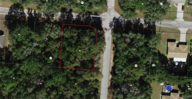 Beautifully wooded corner lot.  This vacant lot is located on on Citrus Springs Country Club in Florida - for sale on GolfHomes.com, golf home, golf lot