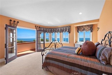 Indulge in elegant coastal living at this opulent ocean-view on Pelican Hill Golf Club in California - for sale on GolfHomes.com, golf home, golf lot