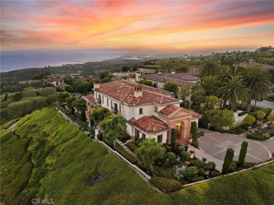 Indulge in elegant coastal living at this opulent ocean-view on Pelican Hill Golf Club in California - for sale on GolfHomes.com, golf home, golf lot