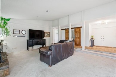 Single story home with incredible views of Indian Springs golf on Indian Springs Country Club in Oklahoma - for sale on GolfHomes.com, golf home, golf lot