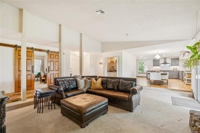 Single story home with incredible views of Indian Springs golf on Indian Springs Country Club in Oklahoma - for sale on GolfHomes.com, golf home, golf lot