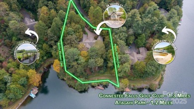 Situated on beautiful Lake Ticoa in the gated community of on Connestee Falls Golf Club in North Carolina - for sale on GolfHomes.com, golf home, golf lot