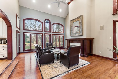 From the moment you arrive, this custom home in the gated Sand on Sand Creek Golf and Country Club  in Indiana - for sale on GolfHomes.com, golf home, golf lot