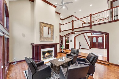 From the moment you arrive, this custom home in the gated Sand on Sand Creek Golf and Country Club  in Indiana - for sale on GolfHomes.com, golf home, golf lot