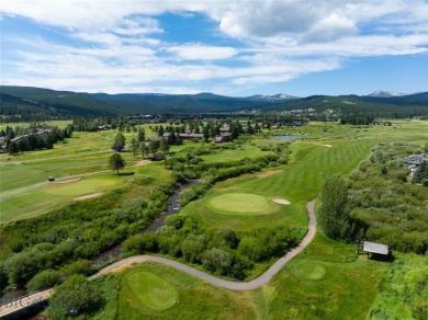 This charming log home, nestled in the trees and perched above on Big Sky of Montana Golf Course in Montana - for sale on GolfHomes.com, golf home, golf lot