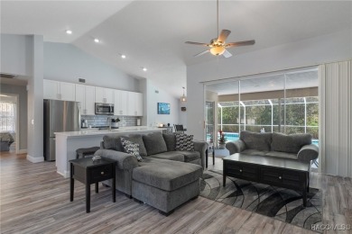 Tastefully renovated and meticulously maintained pool and spa on Sugarmill Woods Golf and Country Club in Florida - for sale on GolfHomes.com, golf home, golf lot