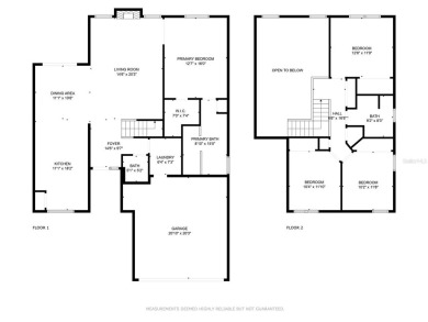 Welcome to this stunning 2-story pool home with 4 bedrooms, 3 on Highlands Reserve Golf Club in Florida - for sale on GolfHomes.com, golf home, golf lot
