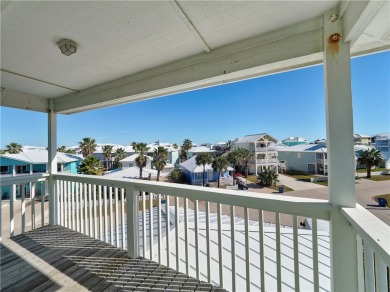 Come and enjoy this fun, colorful beach house in Mustang Royale on Palmilla Beach Golf Club in Texas - for sale on GolfHomes.com, golf home, golf lot