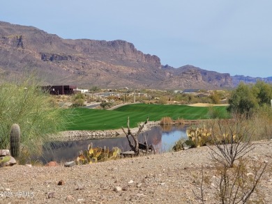 Nestled around the 9th and 10th green on the Gold Canyon Golf on Gold Canyon Golf Resort  in Arizona - for sale on GolfHomes.com, golf home, golf lot