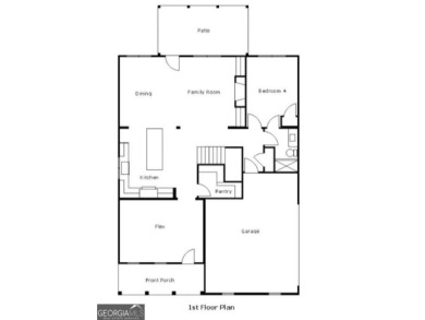 A golfer's paradise! This 4-bedroom, 3-bathroom home with 9' on Indian Creek Golf Club in Georgia - for sale on GolfHomes.com, golf home, golf lot