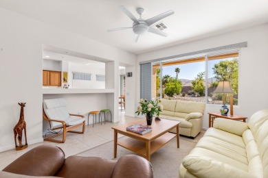 Lovely extended LANAI model on beautiful park-like large lot on Mountain Vista Golf Course At Sun City Palm Desert in California - for sale on GolfHomes.com, golf home, golf lot