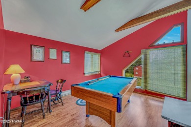 Chalet-Style Retreat in The Hideout This 4-Bedroom, 3-Bath on The Hideout Golf in Pennsylvania - for sale on GolfHomes.com, golf home, golf lot