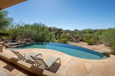 True to design Arizona architecture with expansive views of on Troon North Golf Club  in Arizona - for sale on GolfHomes.com, golf home, golf lot