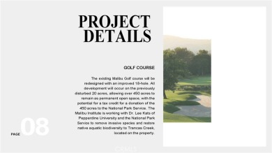 Iconic Malibu's ultimate legacy: *The Malibu Institute,* on Malibu Country Club in California - for sale on GolfHomes.com, golf home, golf lot
