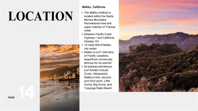 Iconic Malibu's ultimate legacy: *The Malibu Institute,* on Malibu Country Club in California - for sale on GolfHomes.com, golf home, golf lot
