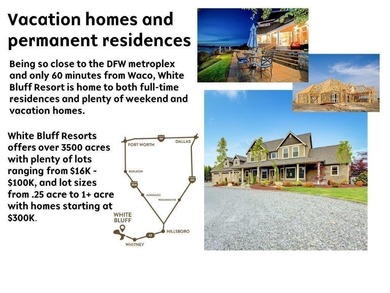 TWO lots being offered as a package deal for $16,000. Listed Lot on White Bluff Resort - New Course in Texas - for sale on GolfHomes.com, golf home, golf lot