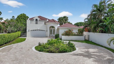 Refined Luxury in this Light Filled Courtyard Estate l Rare on Boca Delray Golf and Country Club in Florida - for sale on GolfHomes.com, golf home, golf lot