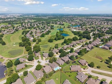 Enjoy the sunset from the back patio overlooking the 18th hole on Battle Creek Golf Course in Oklahoma - for sale on GolfHomes.com, golf home, golf lot