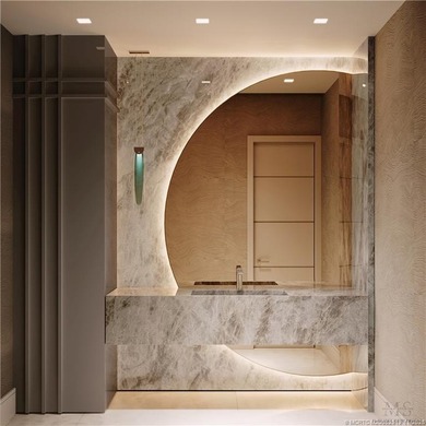 A new, contemporary 11,000 sf waterfront home is under on Sailfish Point Golf Club, Inc. in Florida - for sale on GolfHomes.com, golf home, golf lot