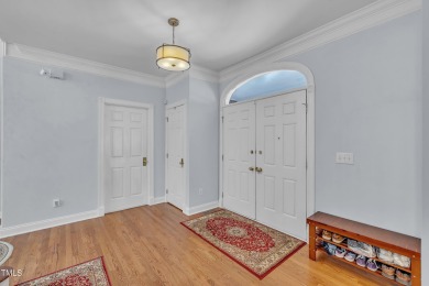 This stately, brick front home in popular Brier Creek golf on Brier Creek Country Club in North Carolina - for sale on GolfHomes.com, golf home, golf lot