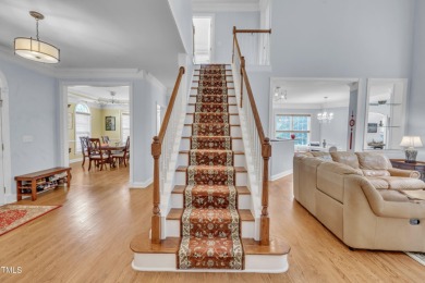 This stately, brick front home in popular Brier Creek golf on Brier Creek Country Club in North Carolina - for sale on GolfHomes.com, golf home, golf lot