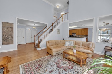 This stately, brick front home in popular Brier Creek golf on Brier Creek Country Club in North Carolina - for sale on GolfHomes.com, golf home, golf lot
