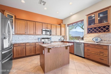 Catalina Mountain views from this gorgeous Verona model Villa on Saddlebrooke Golf Course in Arizona - for sale on GolfHomes.com, golf home, golf lot