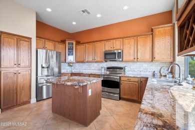 Catalina Mountain views from this gorgeous Verona model Villa on Saddlebrooke Golf Course in Arizona - for sale on GolfHomes.com, golf home, golf lot