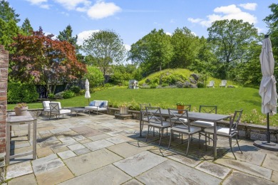 Picturesque Stanwich Colonial with golf course views, located on Greenwich Country Club in Connecticut - for sale on GolfHomes.com, golf home, golf lot