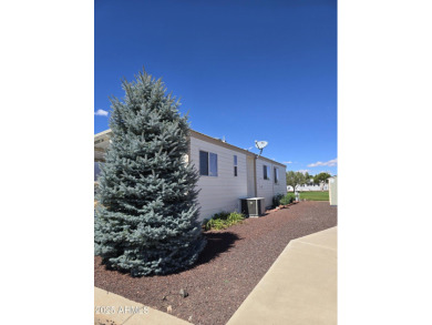 Charming 1 bed, 1 bath park model in the desirable 55+ community on Juniper Ridge R.V. Golf Resort in Arizona - for sale on GolfHomes.com, golf home, golf lot