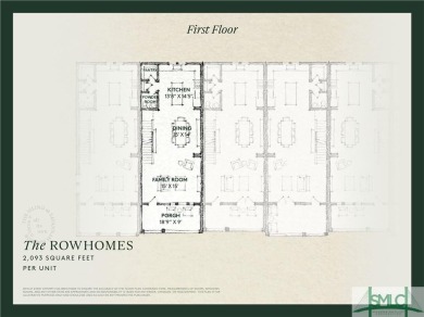 The Isling's Rowhome harkens to a connected historic Savannah on The Club At Savannah Harbor in Georgia - for sale on GolfHomes.com, golf home, golf lot