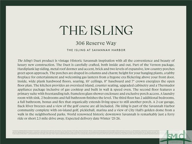 A vintage offering inspired by historic Savannah, The Isling's on The Club At Savannah Harbor in Georgia - for sale on GolfHomes.com, golf home, golf lot