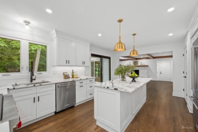 Experience the perfect blend of classic architecture and modern on Lake Barrington Shores Golf Course in Illinois - for sale on GolfHomes.com, golf home, golf lot