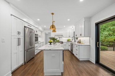 Experience the perfect blend of classic architecture and modern on Lake Barrington Shores Golf Course in Illinois - for sale on GolfHomes.com, golf home, golf lot