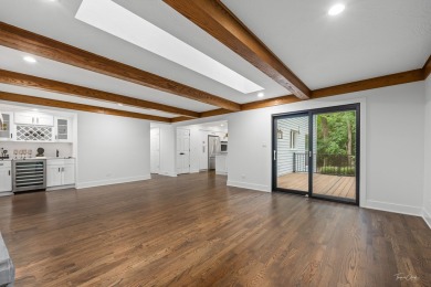 Experience the perfect blend of classic architecture and modern on Lake Barrington Shores Golf Course in Illinois - for sale on GolfHomes.com, golf home, golf lot