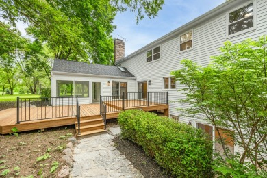 Experience the perfect blend of classic architecture and modern on Lake Barrington Shores Golf Course in Illinois - for sale on GolfHomes.com, golf home, golf lot