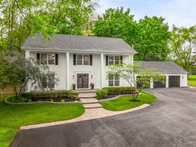 Experience the perfect blend of classic architecture and modern on Lake Barrington Shores Golf Course in Illinois - for sale on GolfHomes.com, golf home, golf lot