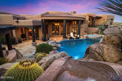 PINNACLE PEAK HILLSIDE CUSTOM RESORT HOME: Perched high on the on Troon North Golf Club  in Arizona - for sale on GolfHomes.com, golf home, golf lot