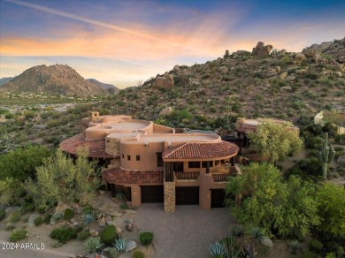 PINNACLE PEAK HILLSIDE CUSTOM RESORT HOME: Perched high on the on Troon North Golf Club  in Arizona - for sale on GolfHomes.com, golf home, golf lot