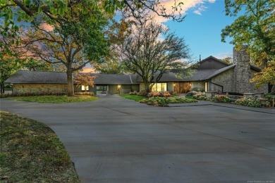 This custom contemporary estate is a truly unique offering in on Southern Hills Country Club in Oklahoma - for sale on GolfHomes.com, golf home, golf lot