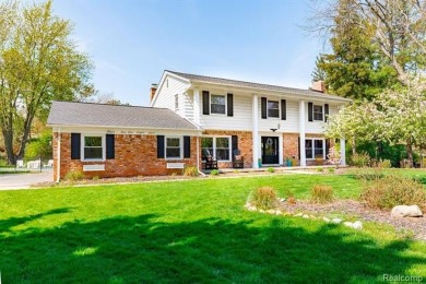 Welcome to this stunning, elegantly updated colonial nestled in on Hilltop Golf Course in Michigan - for sale on GolfHomes.com, golf home, golf lot