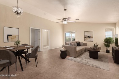 Welcome to this charming home in Qual Crossing at Dove Mountain! on Heritage Highlands At Dove Mountain in Arizona - for sale on GolfHomes.com, golf home, golf lot