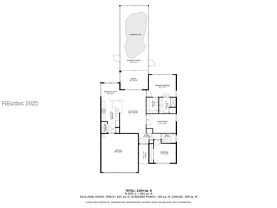 This beautifully maintained 3-bed, 2-bath home with a heated on Hilton Head Lakes Golf Club in South Carolina - for sale on GolfHomes.com, golf home, golf lot