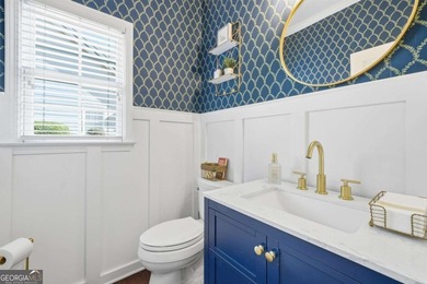 Completely updated and truly move-in ready, this elegant on Windermere Golf Club in Georgia - for sale on GolfHomes.com, golf home, golf lot