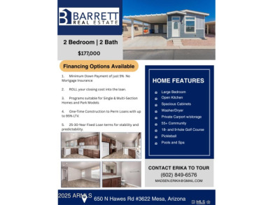 FINANCING AVAILABLE! Amazing opportunity to own a mobile home in on Viewpoint Golf Resort in Arizona - for sale on GolfHomes.com, golf home, golf lot